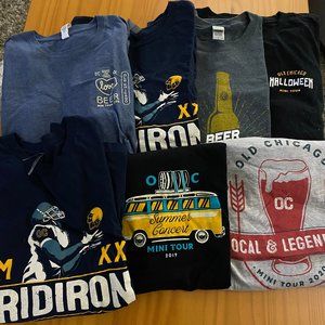 OLD CHICAGO MINI TOUR SHIRTS - LOT OF 8